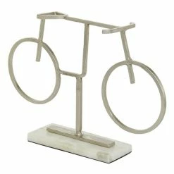 Top 10 😍 Grayson Lane 9-in x 13-in Contemporary Sculpture - Silver Metal Bicycle 💯