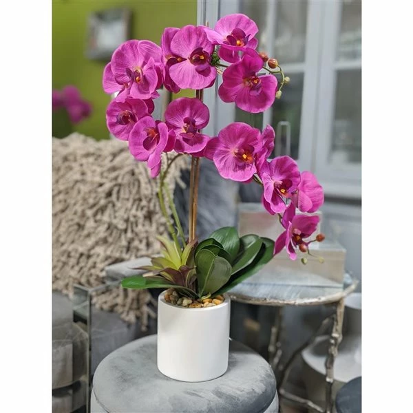 Brand new 😉 Grayson Lane 23-in x 28-in Natural Artificial Foliage - Pink Plastic and Ceramic 🔥 2 Brand new 😉 Grayson Lane 23-in x 28-in Natural Artificial Foliage - Pink Plastic and Ceramic 🔥 - Image 2