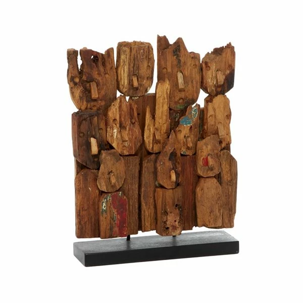 Hot Sale 🎉 Grayson Lane 16-in x 13-in Natural Abstract Sculpture - Brown Teak Wood 🌟 1 Hot Sale 🎉 Grayson Lane 16-in x 13-in Natural Abstract Sculpture - Brown Teak Wood 🌟