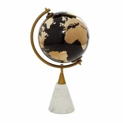 Coupon 🥰 Grayson Lane 15-in x 8-in Modern Globe - Gold Ceramic 🌟