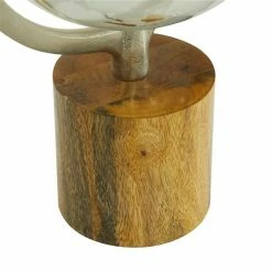 Cheap 🎁 Grayson Lane 15-in x 8-in Globe - Silver Wood 💯 -GRAYSON LANE Sales 2022 330861860 AlternateImage2 l