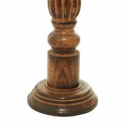 Buy 🔔 Grayson Lane Set of 3 24-in, 21-in, 18-in Traditional Candle Holder - Brown Mango Wood 🧨 -GRAYSON LANE Sales 2022 330861862 AlternateImage3 l