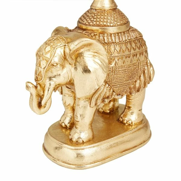 Best Sale 🧨 Grayson Lane Set of 2 13-in x 4-in Traditional Candle Holders -Gold Poly Stone 🤩 3 Best Sale 🧨 Grayson Lane Set of 2 13-in x 4-in Traditional Candle Holders -Gold Poly Stone 🤩 - Image 3