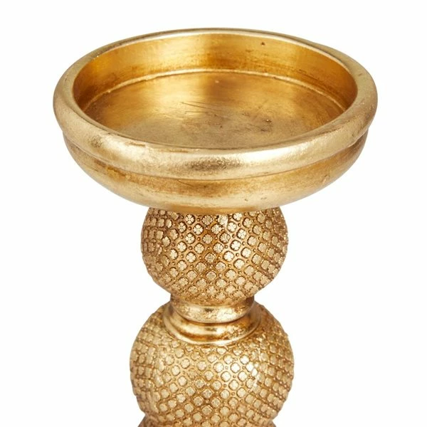 Best Sale 🧨 Grayson Lane Set of 2 13-in x 4-in Traditional Candle Holders -Gold Poly Stone 🤩 4 Best Sale 🧨 Grayson Lane Set of 2 13-in x 4-in Traditional Candle Holders -Gold Poly Stone 🤩 - Image 4