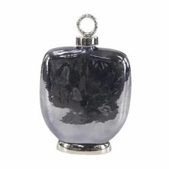 Best deal ✨ Grayson Lane 17-in x 11-in Modern Decorative Bottle -Dark Grey Glass ✨