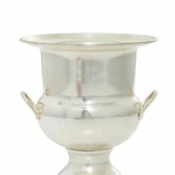 Hot Sale 🥰 Grayson Lane 10-in x 9-in Traditional Wine Holder Bucket - Silver Metal 🎉 -GRAYSON LANE Sales 2022 330861881 AlternateImage2 l