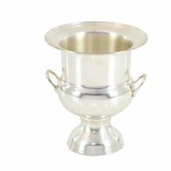 Hot Sale 🥰 Grayson Lane 10-in x 9-in Traditional Wine Holder Bucket - Silver Metal 🎉 -GRAYSON LANE Sales 2022 330861881 AlternateImage4 l