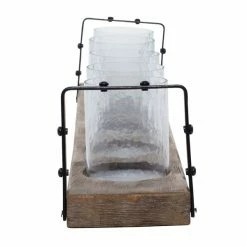 Best Pirce 😀 Grayson Lane 5-in x 28-in Industrial Candle Holder - Brown Iron ⭐ -GRAYSON LANE Sales 2022 330861887 AlternateImage4 l