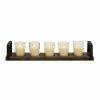Best Pirce 😀 Grayson Lane 5-in x 28-in Industrial Candle Holder - Brown Iron ⭐
