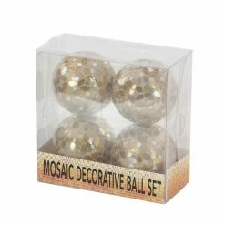 Outlet 👍 Grayson Lane Set of 4 4-in Gold Glam Orbs & Vase Filler -Plastic 💯 -GRAYSON LANE Sales 2022 330861888 AlternateImage4 l