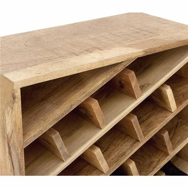 New 💯 Grayson Lane 40 In. x 24 In. Modern Wine Storage - Brown Mango Wood ❤️ 3 New 💯 Grayson Lane 40 In. x 24 In. Modern Wine Storage - Brown Mango Wood ❤️ - Image 3