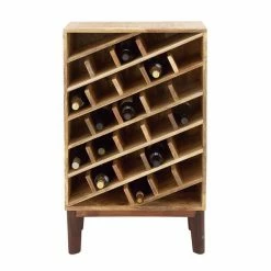 New 💯 Grayson Lane 40 In. x 24 In. Modern Wine Storage - Brown Mango Wood ❤️ 8 New 💯 Grayson Lane 40 In. x 24 In. Modern Wine Storage - Brown Mango Wood ❤️ -GRAYSON LANE Sales 2022 330861891 AlternateImage4 l