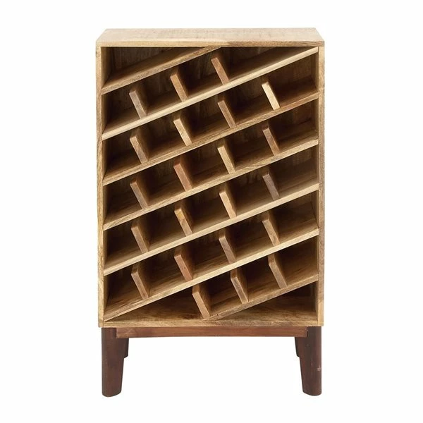 New 💯 Grayson Lane 40 In. x 24 In. Modern Wine Storage - Brown Mango Wood ❤️ 1 New 💯 Grayson Lane 40 In. x 24 In. Modern Wine Storage - Brown Mango Wood ❤️