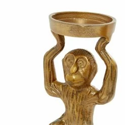 Promo 🔥 Grayson Lane Set of 2 3-in, 5-in Glam Candle Holder - Bronze Aluminum 😉 -GRAYSON LANE Sales 2022 330861893 AlternateImage3 l