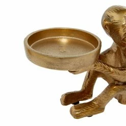 Promo 🔥 Grayson Lane Set of 2 3-in, 5-in Glam Candle Holder - Bronze Aluminum 😉 -GRAYSON LANE Sales 2022 330861893 AlternateImage4 l