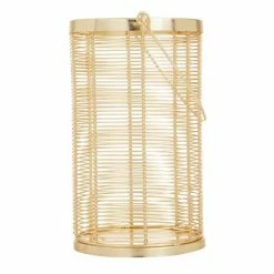 Deals 😍 Grayson Lane 11-in x 6-in Glam Lantern - Gold Iron 🔥 -GRAYSON LANE Sales 2022 330861895 AlternateImage5 l