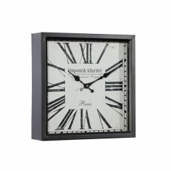 Flash Sale 🌟 Grayson Lane 13-in x 13-in Black Analogue Square Wall Standard Clock 🎉 -GRAYSON LANE Sales 2022 330861966 AlternateImage5 l