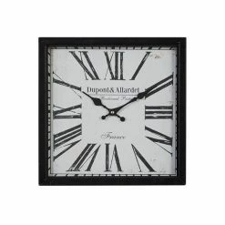 Flash Sale 🌟 Grayson Lane 13-in x 13-in Black Analogue Square Wall Standard Clock 🎉