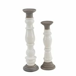 Deals ❤️ Grayson Lane 1-Candle Stone Pillar Candle Holder - Set of 2 💯 -GRAYSON LANE Sales 2022 330861979 AlternateImage5 l
