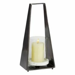 Cheapest 👏 Grayson Lane 1-Candle Stone Lantern Candle Holder - Black 🎁