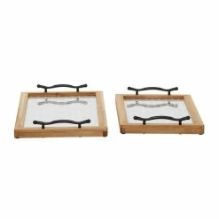 Best reviews of ⌛ Grayson Lane 2-Piece 2.7-in x 13-in White American Colonial Tray 🔔 -GRAYSON LANE Sales 2022 330861982 AlternateImage4 l