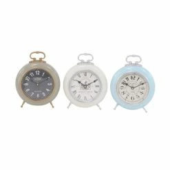 Best Pirce ⭐ Grayson Lane 11-in x 8-in Set of 3 Analogue Round Tabletop Standard Clock - Multiple Colour 👍