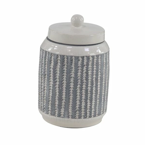 Brand new ❤️ Grayson Lane 2-Piece 10.55-in x 6.90-in White American Colonial Decorative Jar 🌟 4 Brand new ❤️ Grayson Lane 2-Piece 10.55-in x 6.90-in White American Colonial Decorative Jar 🌟 - Image 4