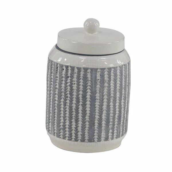 Brand new ❤️ Grayson Lane 2-Piece 10.55-in x 6.90-in White American Colonial Decorative Jar 🌟 5 Brand new ❤️ Grayson Lane 2-Piece 10.55-in x 6.90-in White American Colonial Decorative Jar 🌟 - Image 5