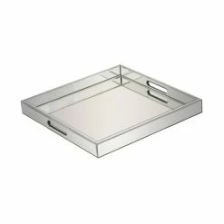 Outlet ⌛ Grayson Lane 1-Piece 2-in x 20-in Silver Contemporary Tray 🤩