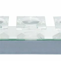 Best Sale 🛒 Grayson Lane 5-Candle Clear Glass Pillar Candle Holder 💯 -GRAYSON LANE Sales 2022 330862021 AlternateImage3 l