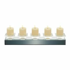 Best Sale π Grayson Lane 5-Candle Clear Glass Pillar Candle Holder π―