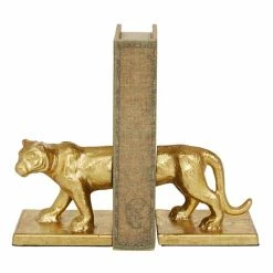 Hot Sale ✔️ Grayson Lane 1-Piece 4.55-in x 3.6-in Gold Contemporary Bookend ✔️
