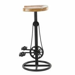 Promo 🛒 Grayson Lane Bar Height (27-in to 35-in) Industrial Brown Bar Stool 🎁 -GRAYSON LANE Sales 2022 330862032 AlternateImage5 l