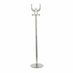 Deals 👍 Grayson Lane Silver 8-Hook 🧥 Coat Stand 🔔