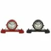 Flash Sale 🤩 Grayson Lane 6-in x 11-in Red Set of 2 Analogue Round Tabletop Standard Clock 😍