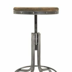 Hot Sale 😉 Grayson Lane Silver Adjustable Height Swivel Bar Stool 🎁 -GRAYSON LANE Sales 2022 330862055 AlternateImage3 l