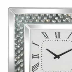 Best reviews of 🎉 Grayson Lane 20-in x 2-in Analogue Square Wall Standard Clock - Silver 🔔 -GRAYSON LANE Sales 2022 330862056 AlternateImage3 l