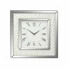 Best reviews of 🎉 Grayson Lane 20-in x 2-in Analogue Square Wall Standard Clock - Silver 🔔