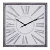 Deals 😀 Grayson Lane 25-in x 25-in Grey Analogue Square Wall Standard Clock 👏