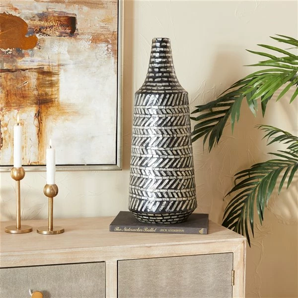 Top 10 โจ Grayson Lane 1-Piece 21.60-in x 8.25-in Black Contemporary Vase ๐ 2 Top 10 โจ Grayson Lane 1-Piece 21.60-in x 8.25-in Black Contemporary Vase ๐ - Image 2