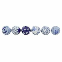 Discount 🧨 Grayson Lane 6-Piece 3.15-in x 3.15-in Blue Contemporary Orbs and Vase Filler 🧨