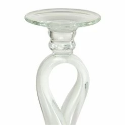 New ⌛ Grayson Lane 1-Candle White Glass Pillar Candle Holder - Set of 2 🤩 -GRAYSON LANE Sales 2022 330862082 AlternateImage4 l