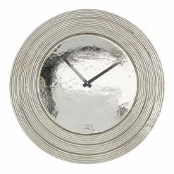 Cheap 🛒 Grayson Lane 23.5-in x 23.5-in Silver Analogue Round Wall Standard Clock 😉