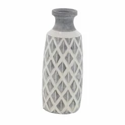 New 🌟 Grayson Lane 1-Piece 16-in x 6-in Grey Casual Vase 🔥 -GRAYSON LANE Sales 2022 330862095 AlternateImage4 l