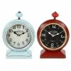 Best deal 🤩 Grayson Lane 9-in x 6-in Red Set of 2 Analogue Round Tabletop Standard Clock 👍