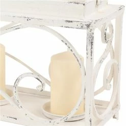 Cheap 🛒 Grayson Lane 3-Candle White Metal Pillar Candle Holder 🥰 -GRAYSON LANE Sales 2022 330862131 AlternateImage3 l