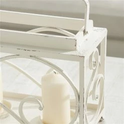 Cheap 🛒 Grayson Lane 3-Candle White Metal Pillar Candle Holder 🥰 -GRAYSON LANE Sales 2022 330862131 AlternateImage4 l