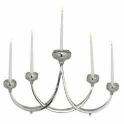 Top 10 β€οΈ Grayson Lane 5-Candle Metal Candelabra Candle Holder - Silver π