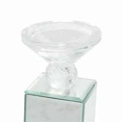 Buy 😀 Grayson Lane 1-Candle Clear Glass Pillar Candle Holder 🔥 -GRAYSON LANE Sales 2022 330862141 AlternateImage3 l