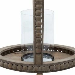 Hot Sale ⌛ Grayson Lane 1-Candle Brown Wood Lantern Candle Holder 🤩 -GRAYSON LANE Sales 2022 330862151 AlternateImage4 l